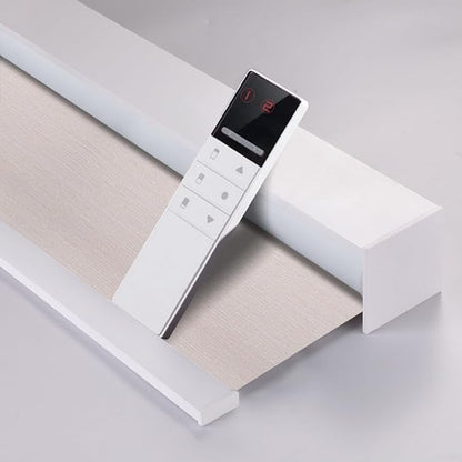 ZSHINE Motorized Blackout Roller Blinds Customize Width Remote Control Wireless by ZSHINEHome