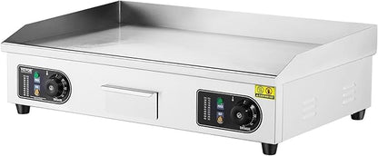 VEVOR Commercial Electric Griddle, 2800W Countertop Flat Top Grill, 122℉-572 ℉ - Image 9