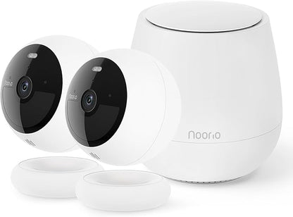 Noorio B200 2-Cam Kit with Hub, Wireless Security Camera System by Noorio