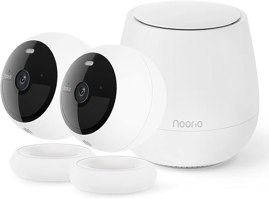 Noorio B200 2-Cam Kit with Hub, Wireless Security Camera System by Noorio