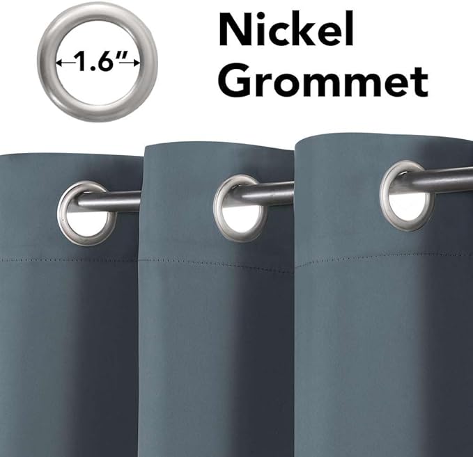 H.VERSAILTEX Soft and Smooth Blackout Window Curtain Panel, 8 Grommets Drapes - Image 4