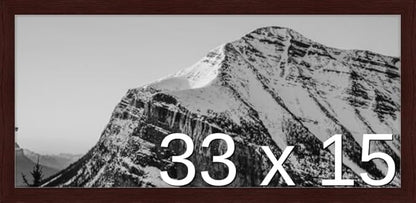 Frame It Easy 33 x 15 Merlot Wood Frame by FrameItEasy