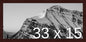Frame It Easy 33 x 15 Merlot Wood Frame by FrameItEasy