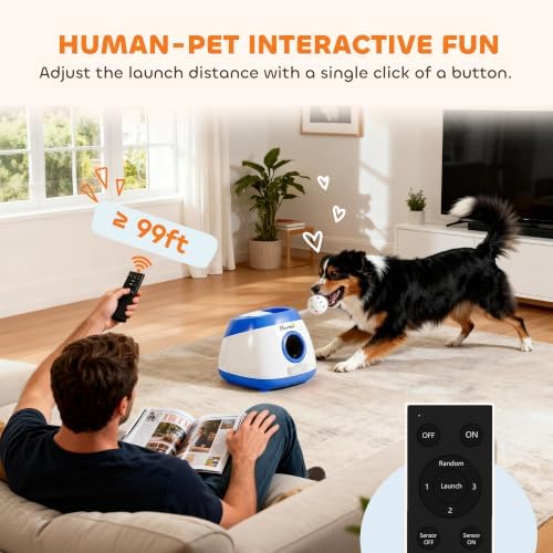 pawhut automatic dog ball launcher remote control for, package contents