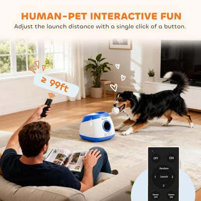 pawhut automatic dog ball launcher remote control for, package contents