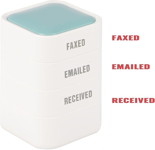 3-in-1 Faxed/Emailed/Received Office Rbber Stamps by WEJOIN