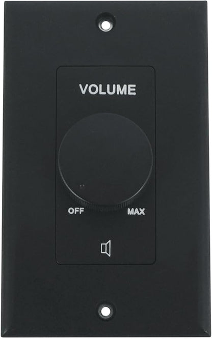 Rockville VOL70200 Black 200W 70V Volume Control Zone Controller, Single Gang - Image 2