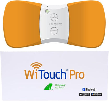 WiTouch Pro TENS Unit for Back Pain Relief & Recovery, Wearable Muscle by Hollywog