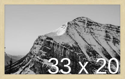 Frame It Easy 33 x 20 Wheat Wood Frame by FrameItEasy