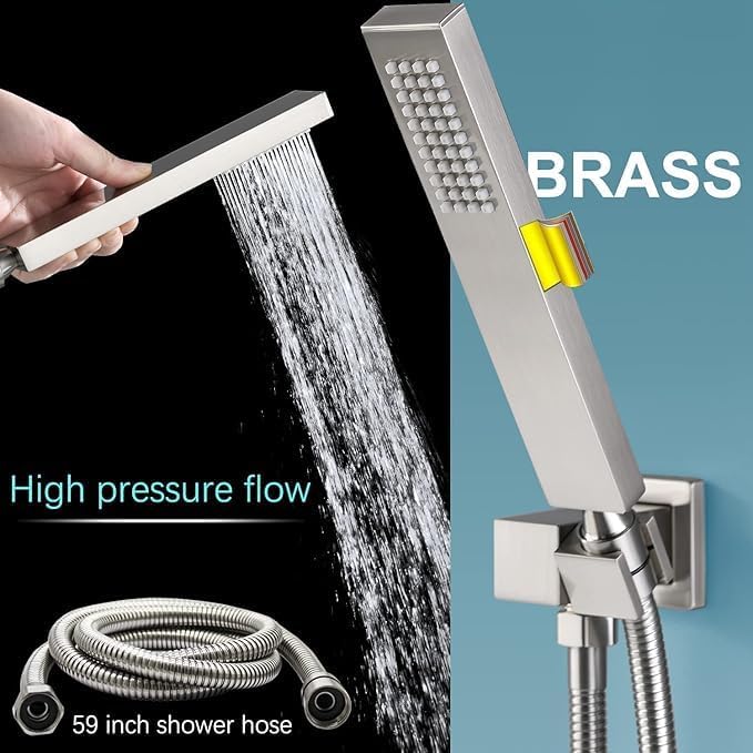 KATAIS Digital Tempreature Display Full Body Shower System Wall Mounted 8 Inch - Image 3