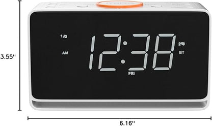 iTOMA Alarm Clock Radio, 1.4" White LED Display Clock - Image 7