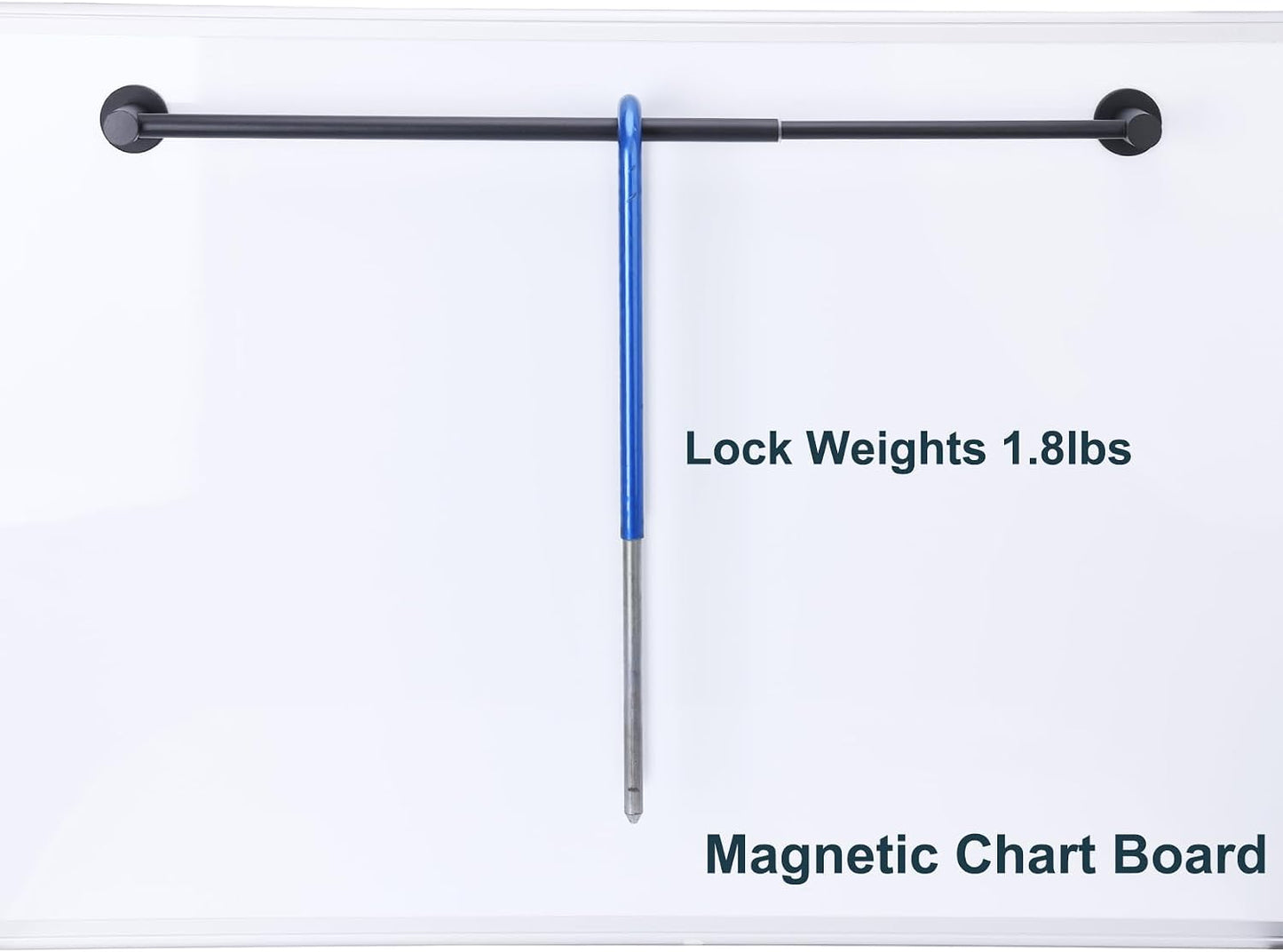 18"-31.5" Adjustable Magnetic Curtain Rod for Metal Door, Kitchen Towel Bar | Strong Magnets Rubber Coating, Magnetic Rod for Chart Whiteboard Calendar, Towel Holder for Fridge Dishwasher Black 1 Pack