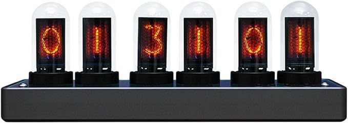 Adventurers IPS Nixie Tube Clock, Creative Electronic DIY Nixie Tube Clock by Unknown
