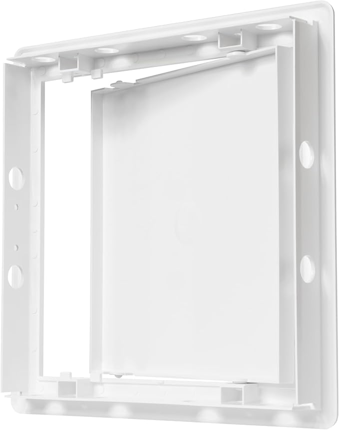 8" x 8" White Plastic Access Panel. Service Shaft Door Panel. Plumbing - Image 5