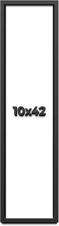 10x42 Shadow Box Frame Black | 1 Inch Deep Solid Wood Shadowbox Display Frame | by CustomPictureFrames