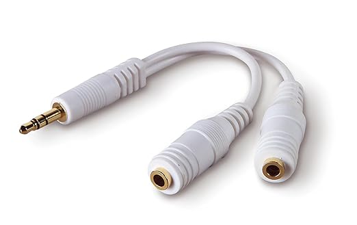 Belkin 3.5mm Audio Splitter – Dual Headphone and Speaker Jack Adapter by Belkin