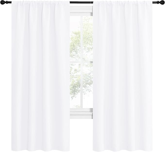 NICETOWN 50% Light Blocking Kitchen Curtains - Image 2