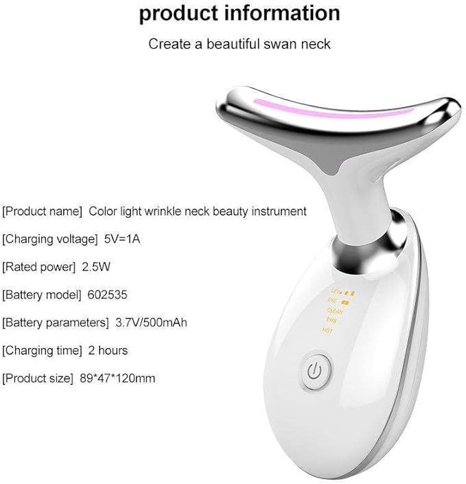 Face Neck Tool for Skin Care, Electric Neck Face Lifting Device for Wrinkle - Image 3
