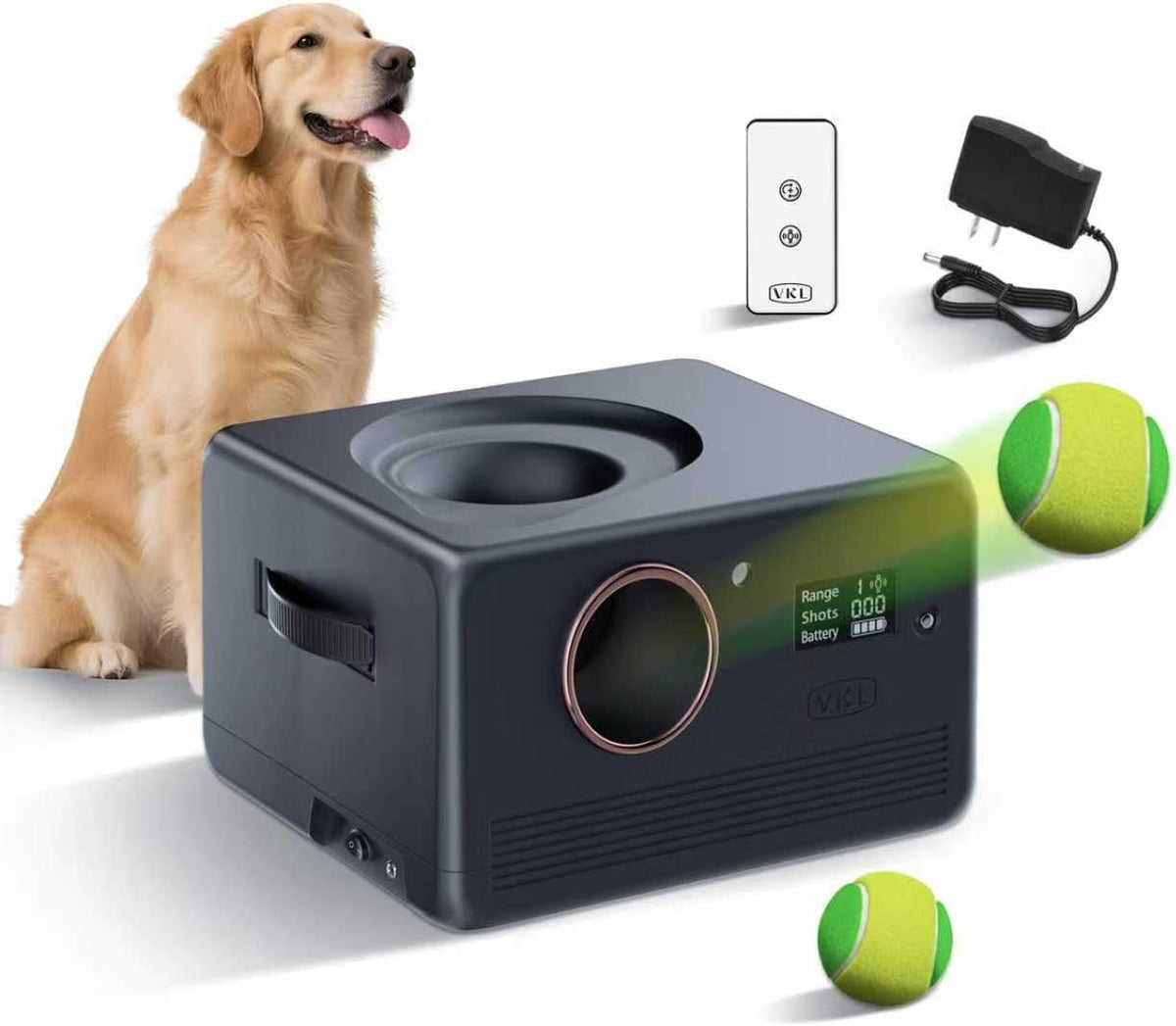 vkl automatic dog ball launcher pro for medium, main product view