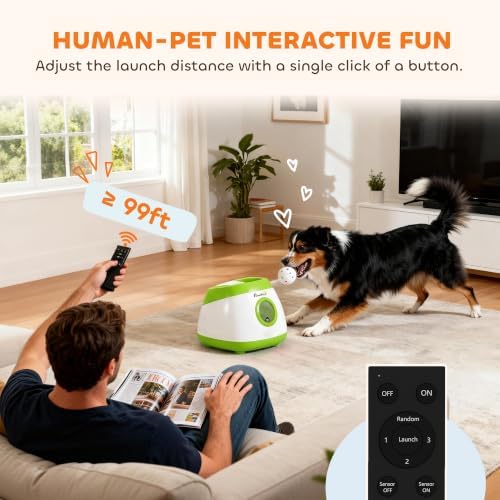 pawhut automatic dog ball launcher remote control for, package contents