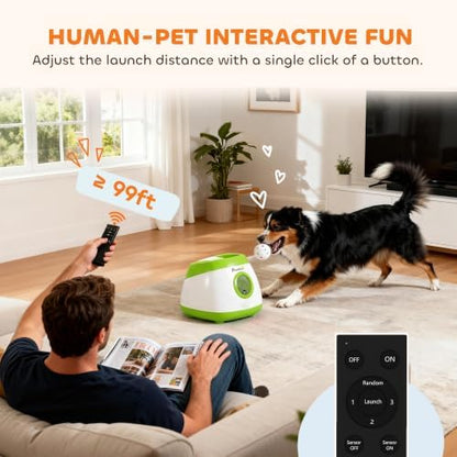 pawhut automatic dog ball launcher remote control for, package contents