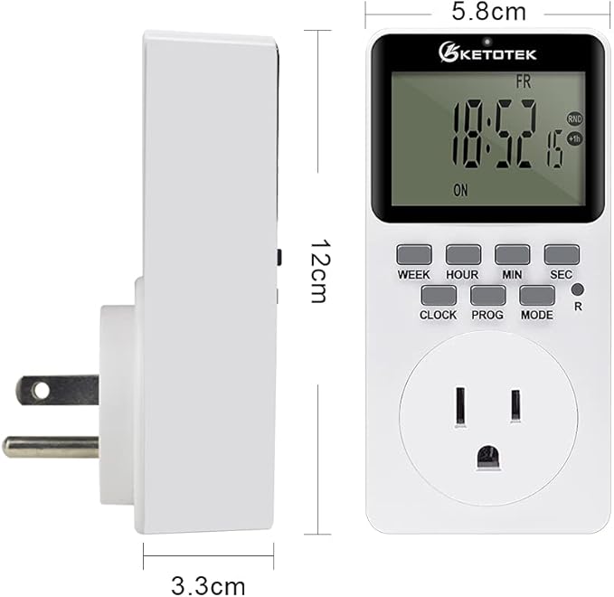 Digital Plug-in Timer Outlet Socket 20 on/Off Programmable Timer Switch 24 - Image 8