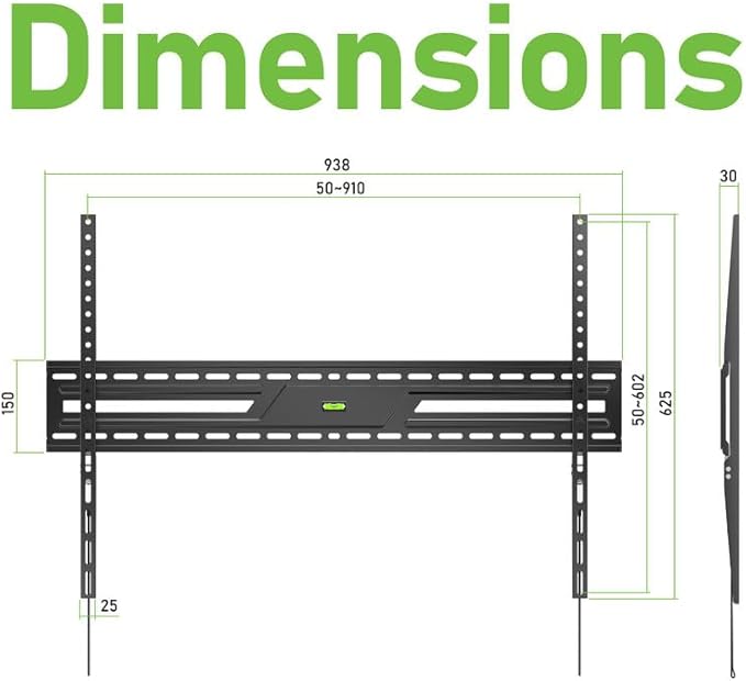 Ultra Slim Flush TV Wall Mount Bracket - Image 4