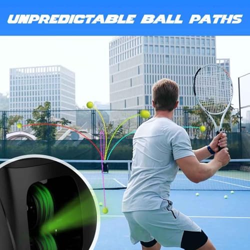 pusun｜pt-smart pro internal oscillation tennis ball machine: app shown in use