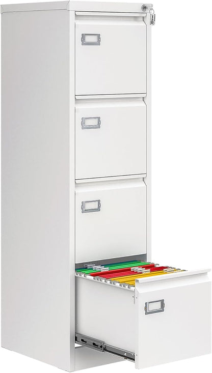 4 Drawer File Cabinet with Lock, Metal Filing Cabinets by AFAIF