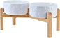 SPUNKYJUNKY Elevated Dog Bowls Ceramic, 7.3'' Dogs Food Water Bowls Raised - 42 by SPUNKYJUNKY