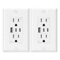 ELEGRP USB Outlets, 15 Amp Wall Outlet by ELEGRP%7CELEGROUP