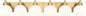METWET Bathroom Light Fixtures, 6-Light Brushed Gold Bathroom Vanity Lights by Metwet