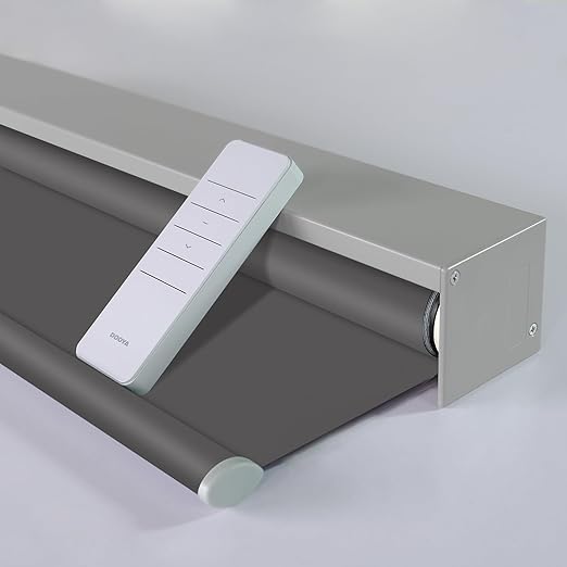 Motorized Blinds with Remote, Automatic Window Shades Work with by Unknown