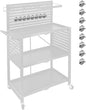 Lumizone Tool Cart 3-Tier Foldable Tool cart on Wheels DIY Use Tool by Lumizone