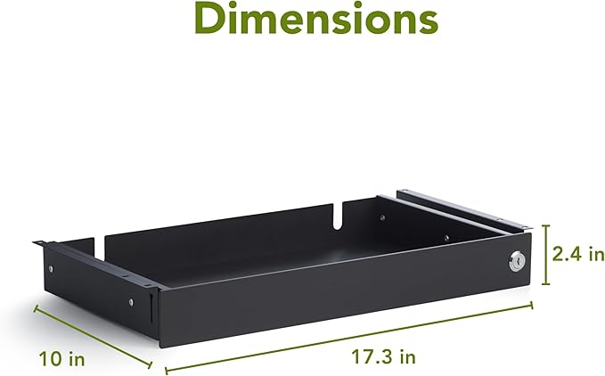 PERFECT POSTURE Max Under Desk Storage Drawer – Large Desk Drawer - Image 3