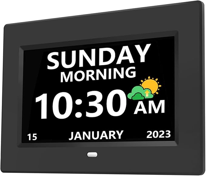 MRCHYDZ 7 Inch Clock with Day and Date - Image 8
