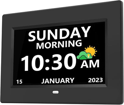 MRCHYDZ 7 Inch Clock with Day and Date - Image 8