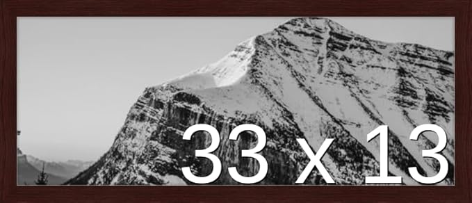 Frame It Easy 33 x 13 Merlot Wood Frame by FrameItEasy