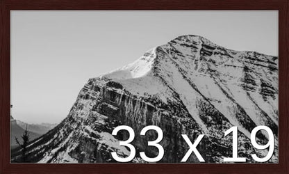 Frame It Easy 33 x 19 Merlot Wood Frame by FrameItEasy