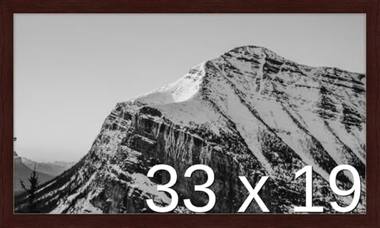Frame It Easy 33 x 19 Merlot Wood Frame by FrameItEasy