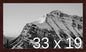 Frame It Easy 33 x 19 Merlot Wood Frame by FrameItEasy