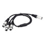 Estink XLR Splitter Cable 3 Pin Male to 3 Female Y Splitter by Following