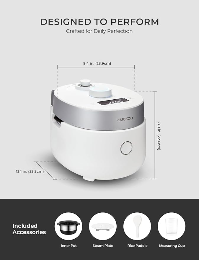 CUCKOO CRP-MHTR0309F | 3-Cup Twin Pressure Induction Heating Rice Cooker | 11 - Image 8