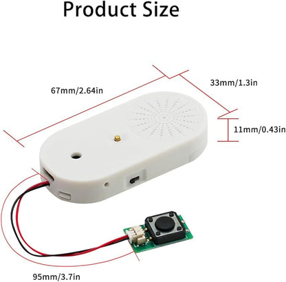 Sound Module Voice Chip, 16MB Push Button Control Activated MP3 Audio Box - Image 3
