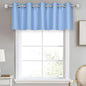 DECOVSUN Light Sky Blue Valances for Windows 70X18 Inches Blackout Thermal Insulated Valance with Grommet Top for Kitchen Living Room Short Straight Drape Valance for Bedroom Kids Room 1 Panel