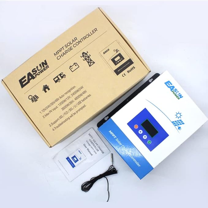 POWLAND 80A MPPT Solar Charge Controller, 12V/24V/36V/48V Auto, Max Input 150V - Image 6