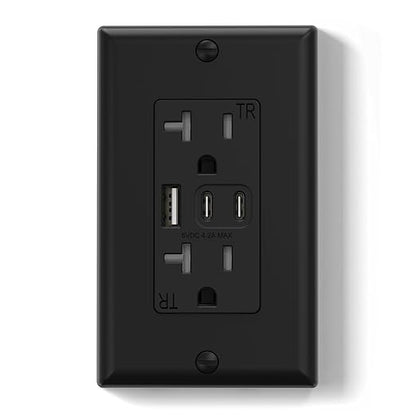 ELEGRP USB Outlets, 20 Amp Wall Outlet by ELEGRP%7CELEGROUP