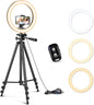 Sensyne 12'' Ring Light with 50'' Extendable Tripod Stand, LED Circle Lights by sensyne