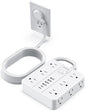 Surge Protector Power Strip 15 Ft Extension Cord, 12 Widely Spaced Outlets 6 by SMNICE