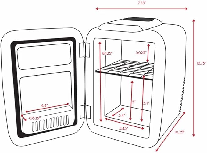 Cooluli Mini Fridge for Bedroom - Image 9